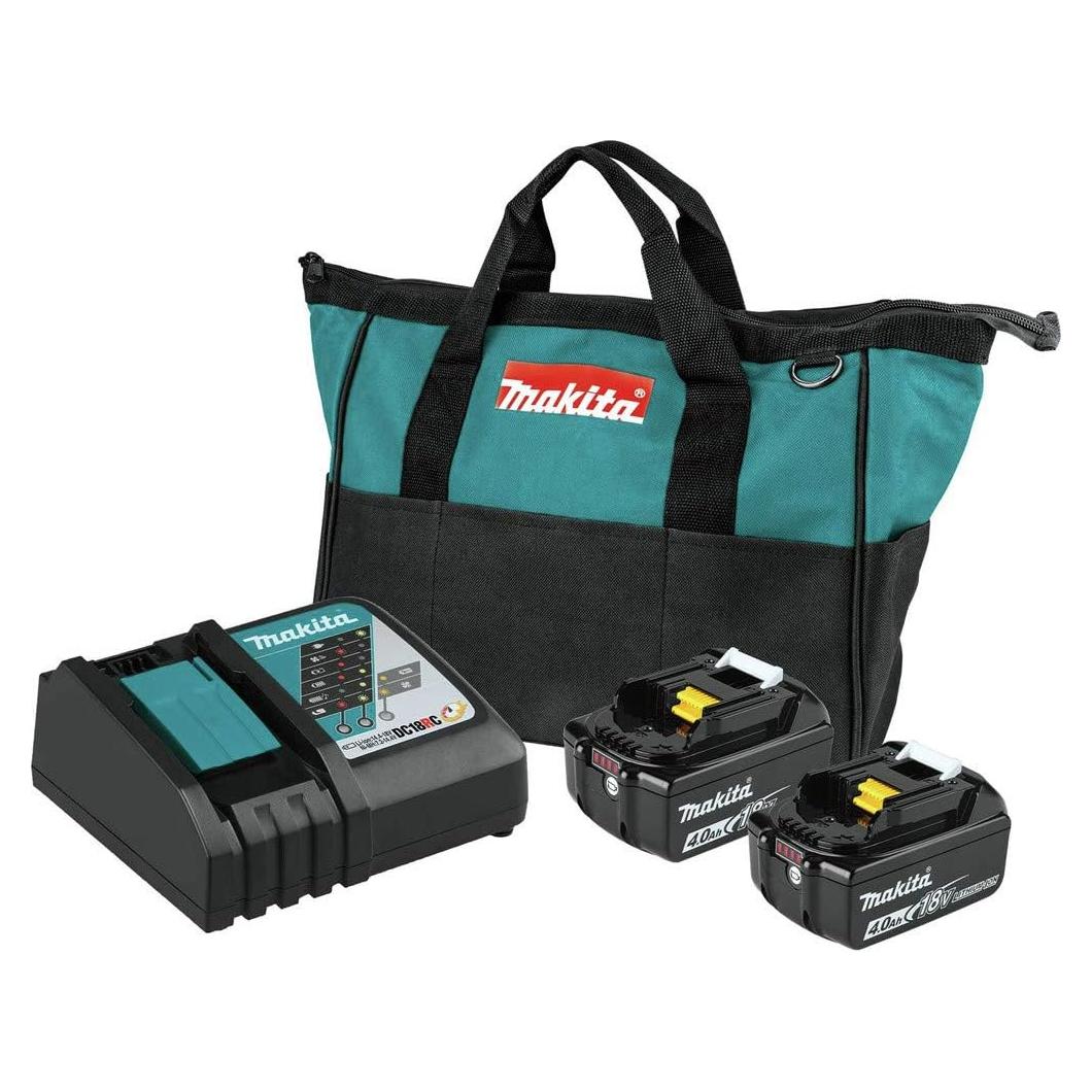 Batería de Iones de Litio 18V 4.0Ah Makita + Cargador Rápido