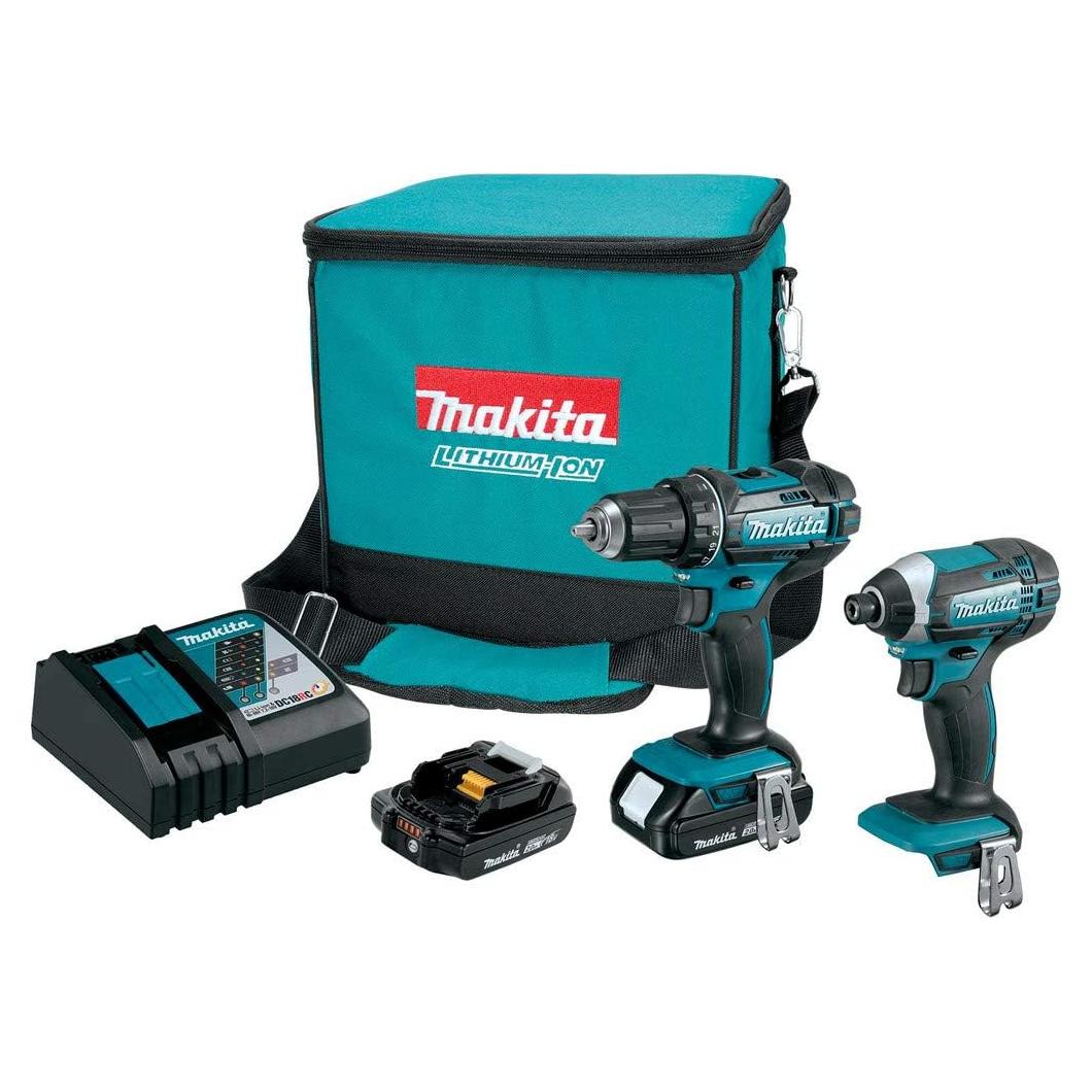 Kit Combo Inalámbrico 2 Piezas Makita 18V LXT Taladro y Destornillador