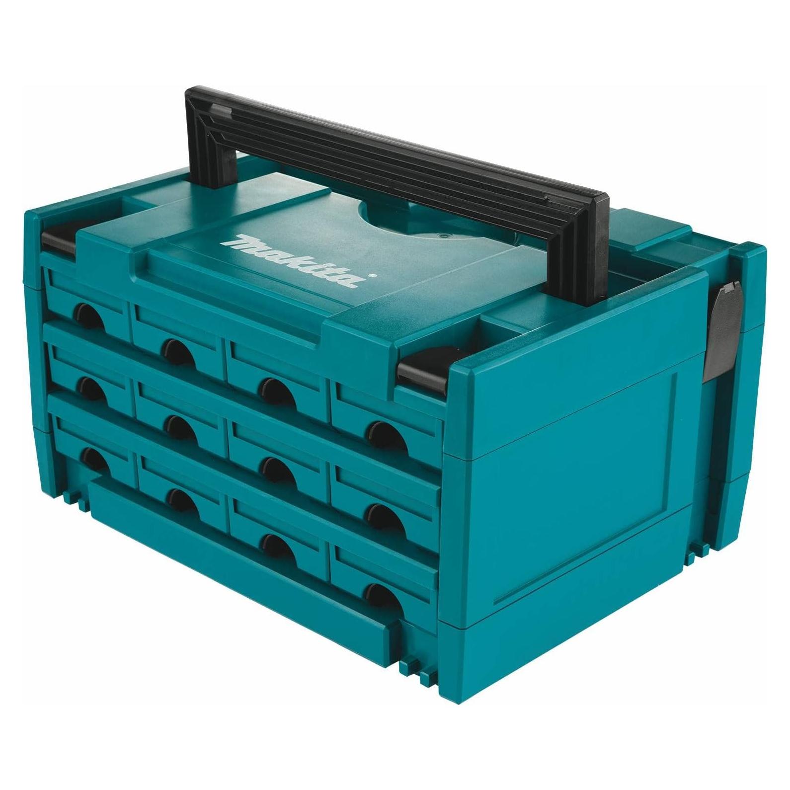 Cajón Interconectado Makita P-84327 con 12 Compartimentos