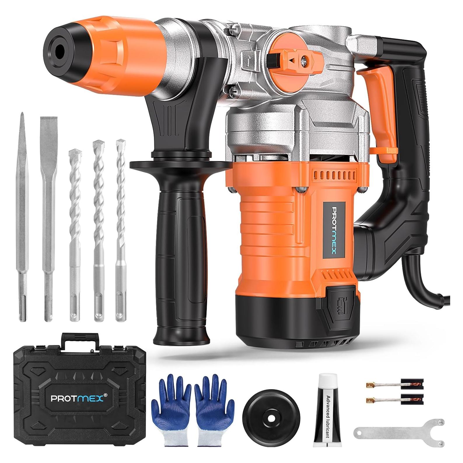 Martillo Perforador Rotativo Protmex MX-98 1500W 3 Funciones