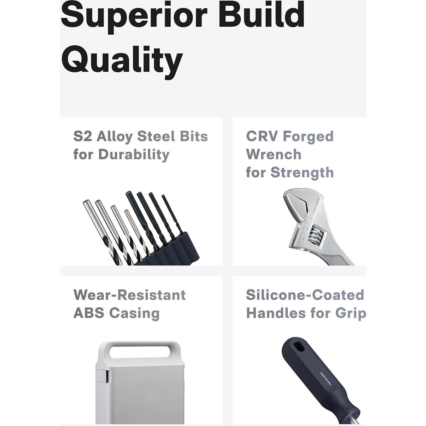 Juego de Taladro Sin Cable HOTO 12V con 40 Piezas y Pantalla LED