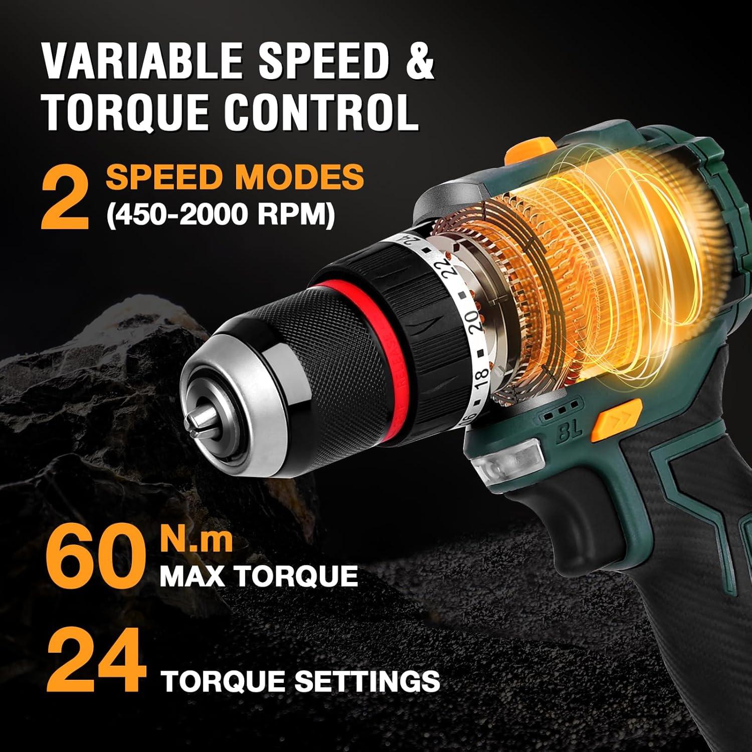 Taladro Inalámbrico DentWiz DK006 24 Configuraciones 3000mAh