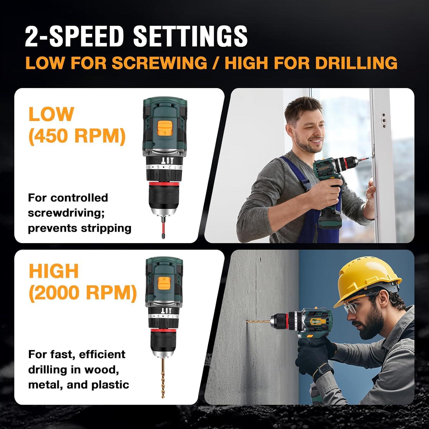 Taladro Inalámbrico DentWiz DK006 24 Configuraciones 3000mAh