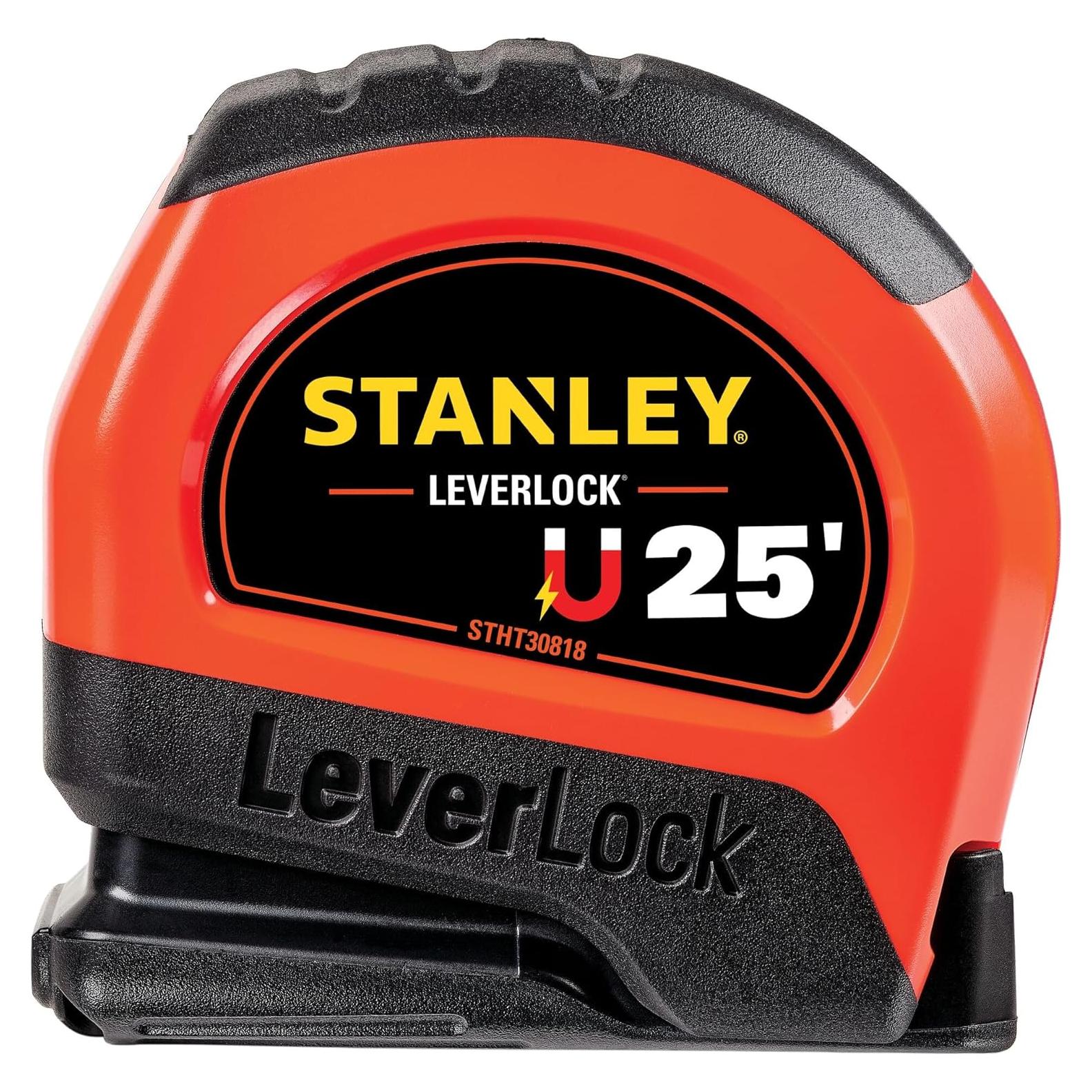 Cinta Métrica Magnética STANLEY 7.6 m LEVERLOCK Alta Visibilidad