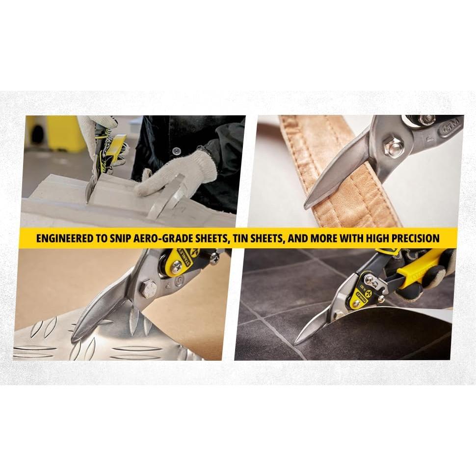 Tijeras de Aviación Stanley MaxSteel 25 cm Corte Recto