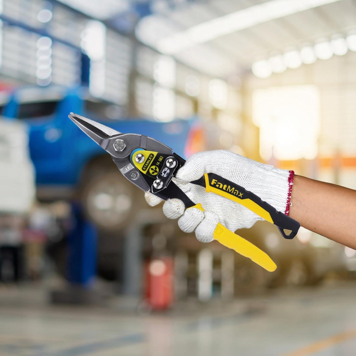 Tijeras de Aviación Stanley MaxSteel 25 cm Corte Recto