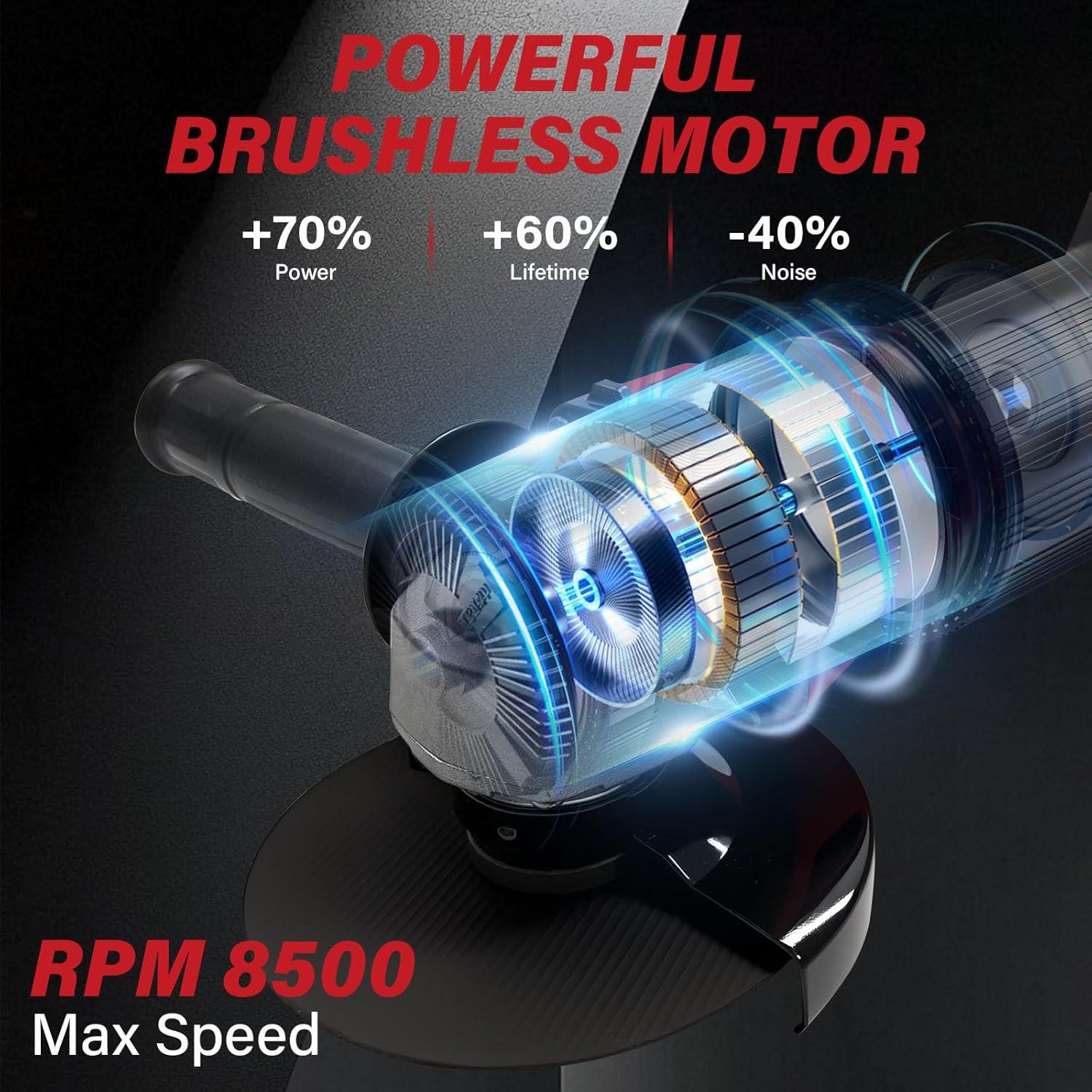 Amoladora Angular Inalámbrica Milwaukee M18 4.5" 8500 RPM