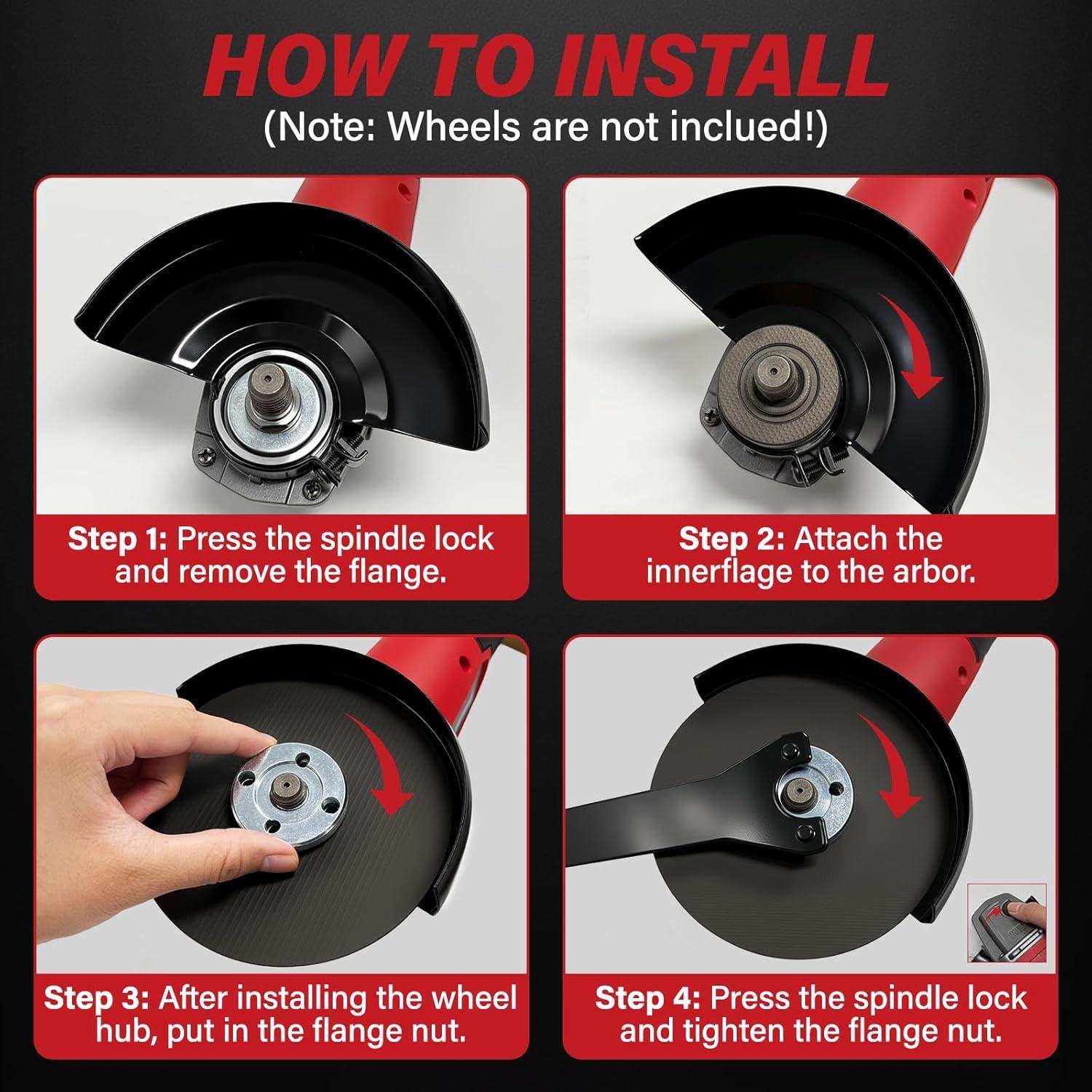 Amoladora Angular Inalámbrica Milwaukee M18 4.5" 8500 RPM