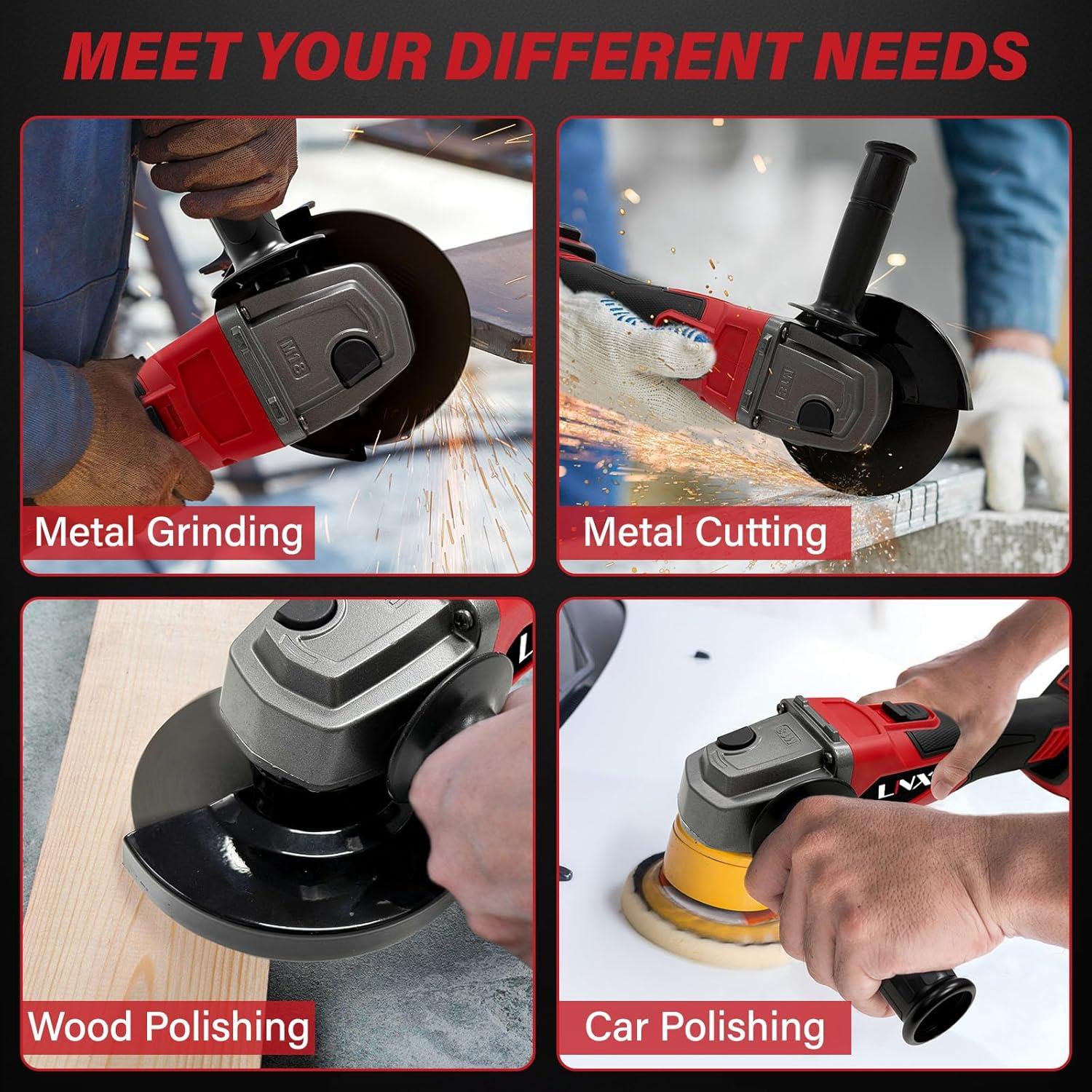 Amoladora Angular Inalámbrica Milwaukee M18 4.5" 8500 RPM