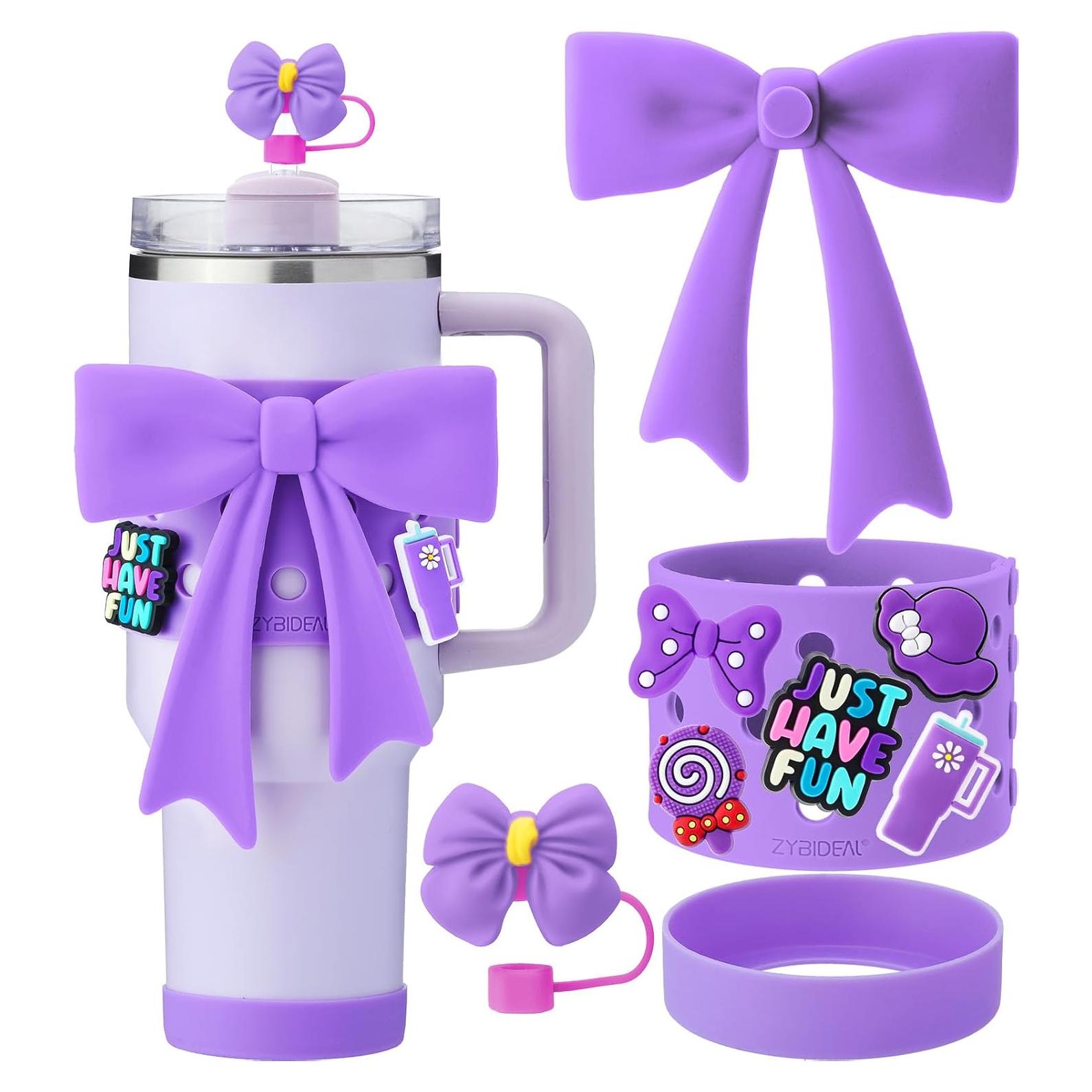 Accesorios para Taza Stanley 40oz ZYBIDEAL - 9 Piezas Morado