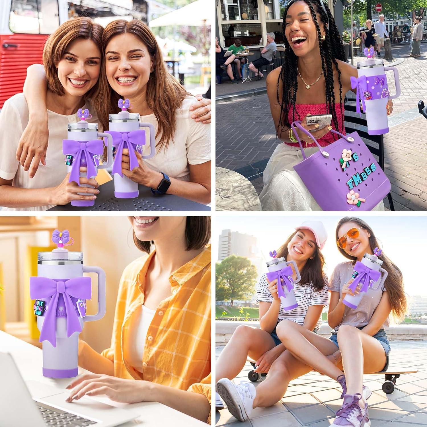 Accesorios para Taza Stanley 40oz ZYBIDEAL - 9 Piezas Morado