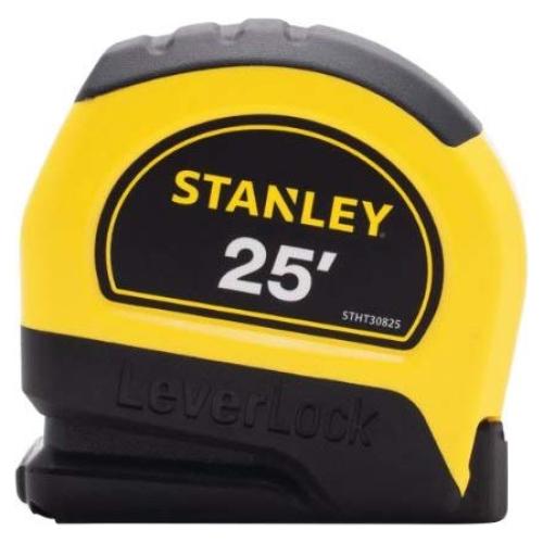 Regla de Cinta Stanley LeverLock 7.62m Amarillo