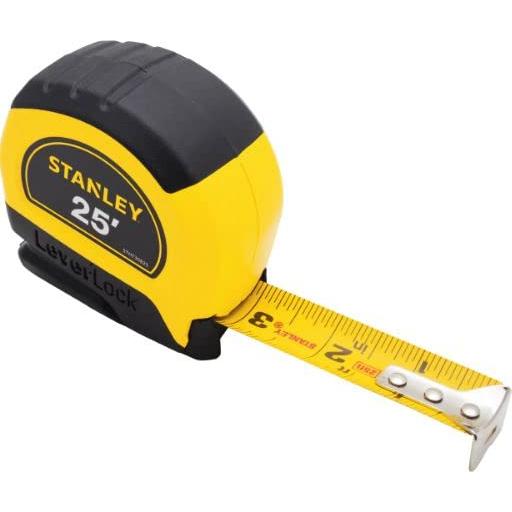 Regla de Cinta Stanley LeverLock 7.62m Amarillo