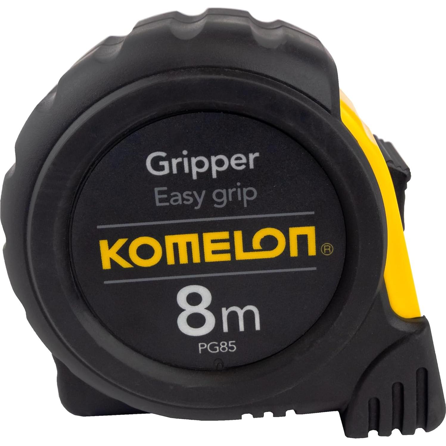 Cinta Métrica Komelon PG85 8m x 25mm con Agarre Ergonómico