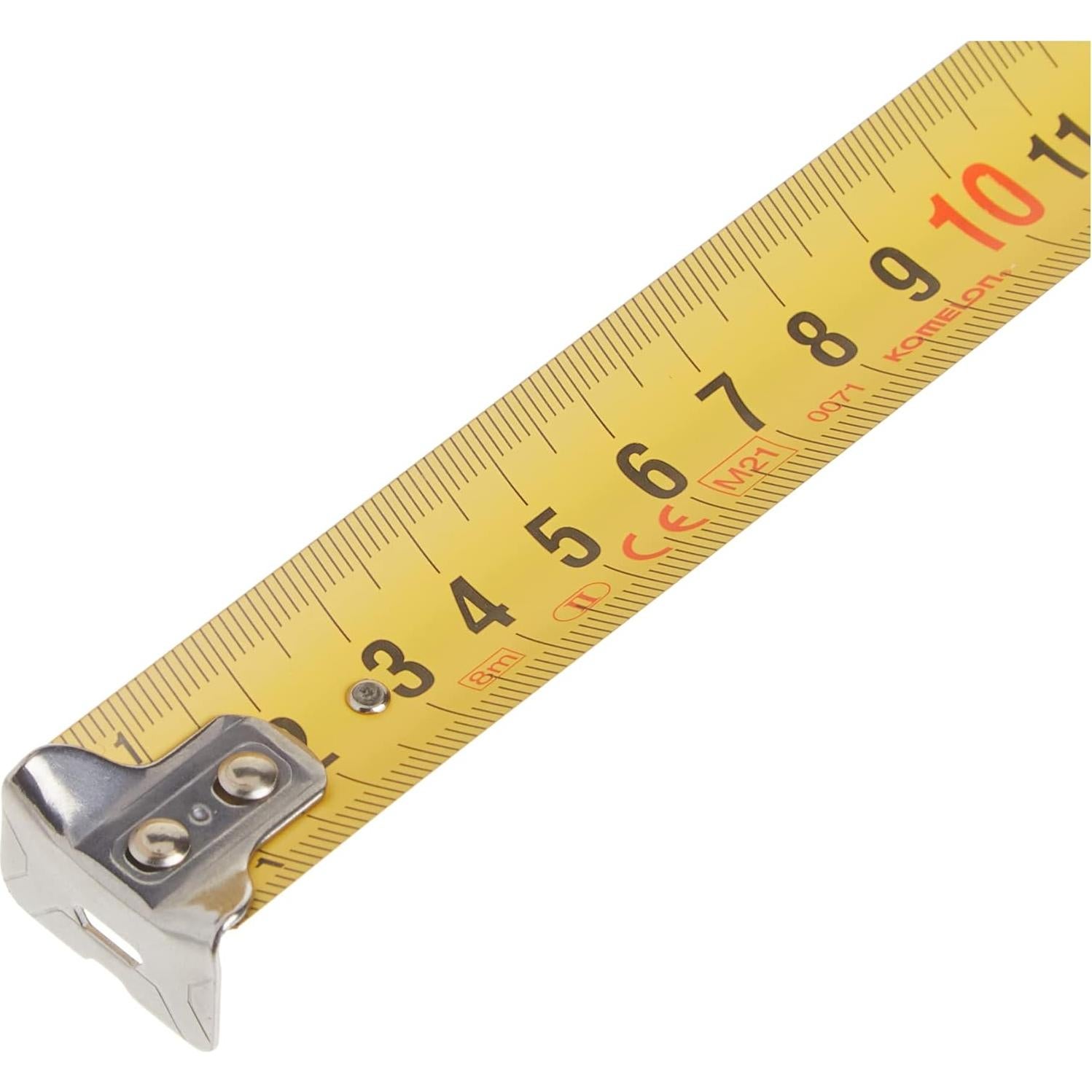 Cinta Métrica Komelon PG85 8m x 25mm con Agarre Ergonómico