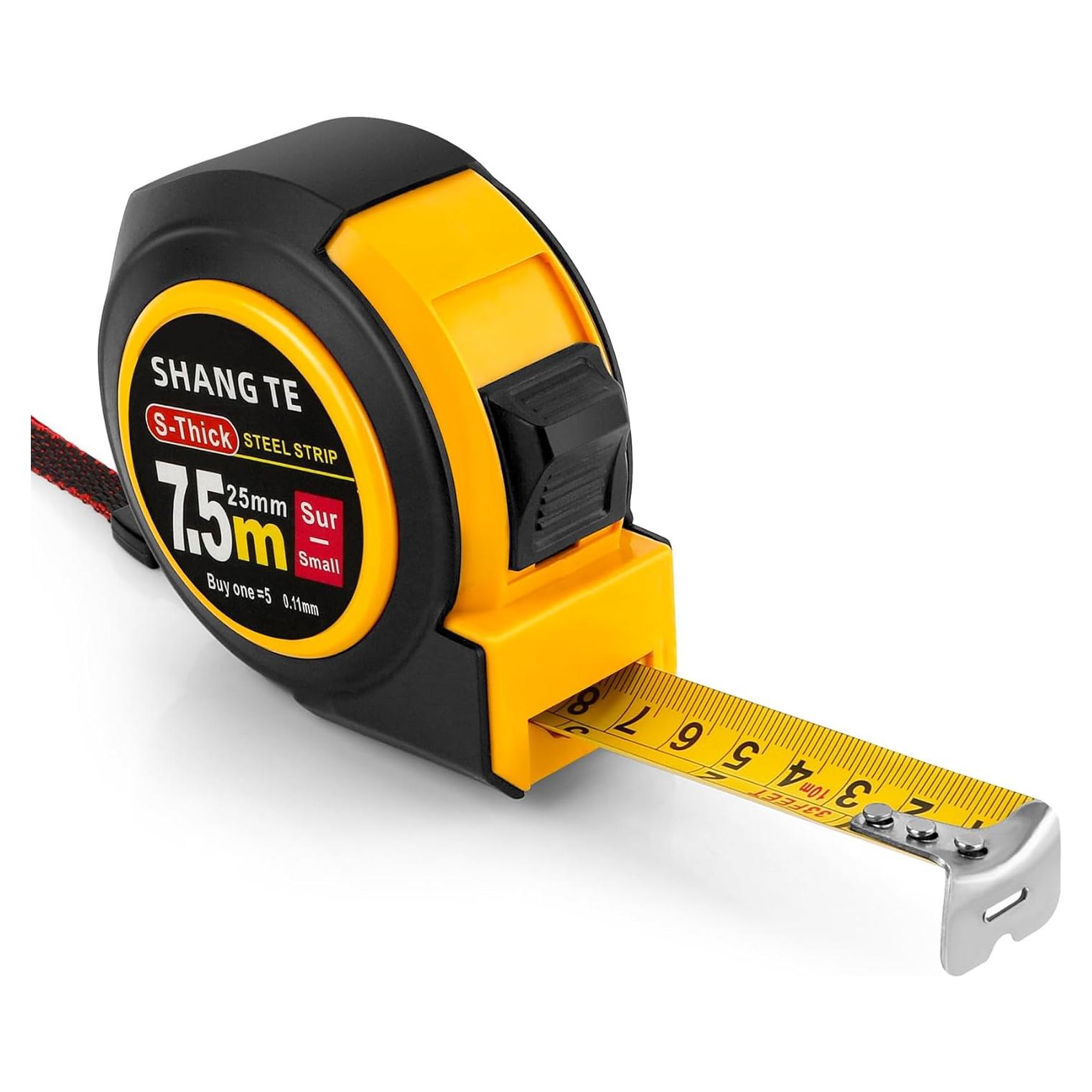 Cinta Métrica 7.5 m KIYFXA Auto-Bloqueante Fácil de Leer