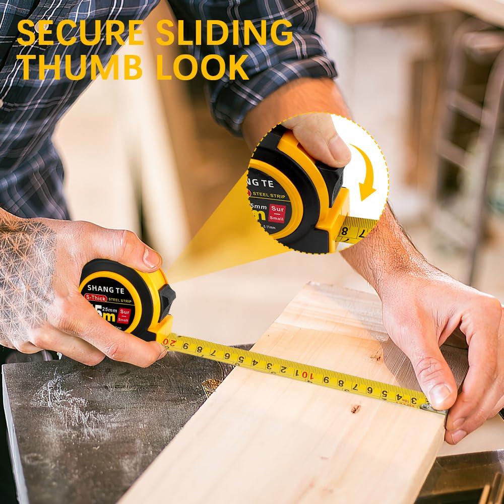 Cinta Métrica 7.5 m KIYFXA Auto-Bloqueante Fácil de Leer