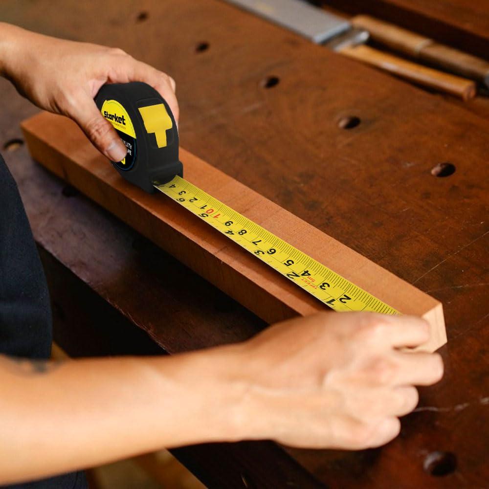 Cinta Métrica Retráctil 10 m STARKET con Escala Dual