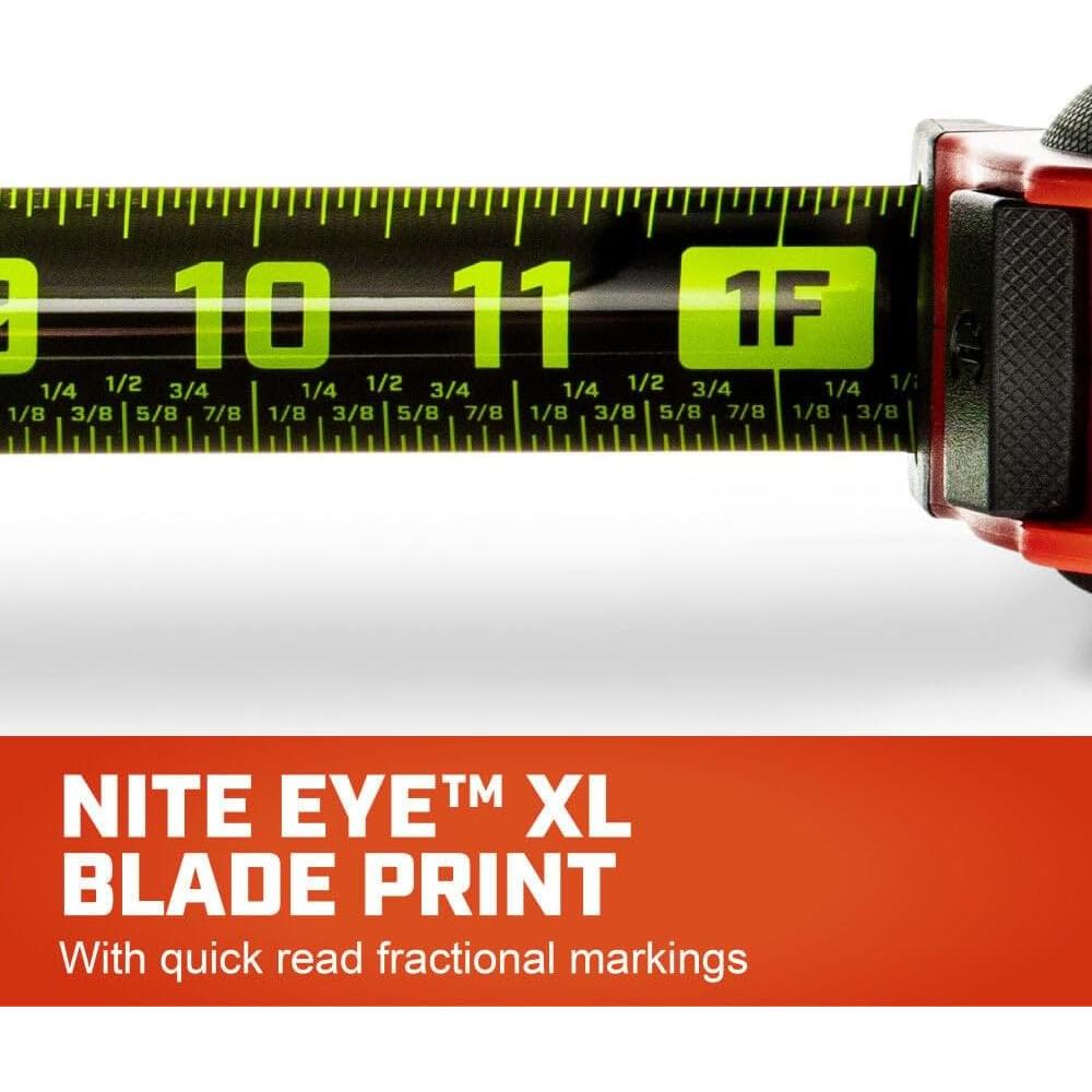 Cinta Métrica Lufkin CONTROLTOUCH NITE EYE 10.7m con Freno