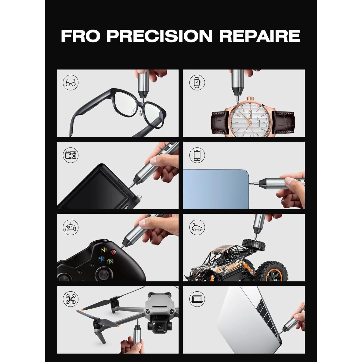 Destornillador Eléctrico Inalámbrico SmoothArmor 162 en 1