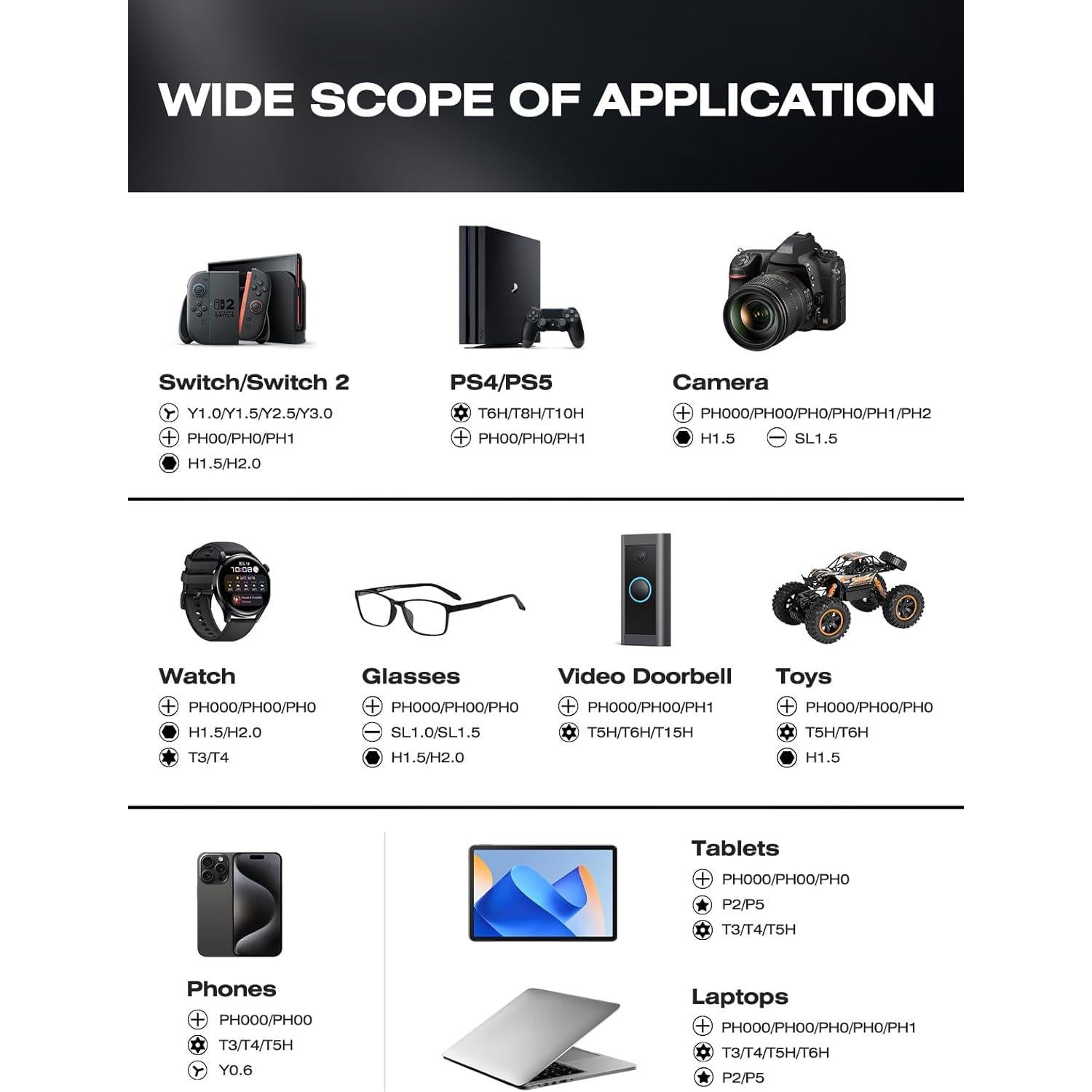Destornillador Eléctrico Inalámbrico SmoothArmor 162 en 1