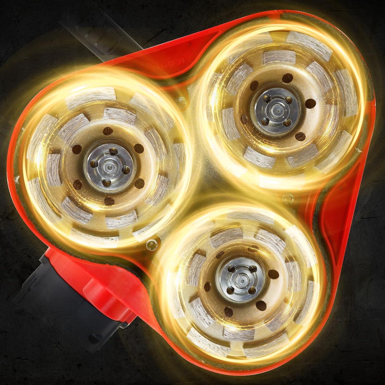 Máquina Pulidora Eléctrica HTAXSCC 2800W 3 Ruedas Diamante