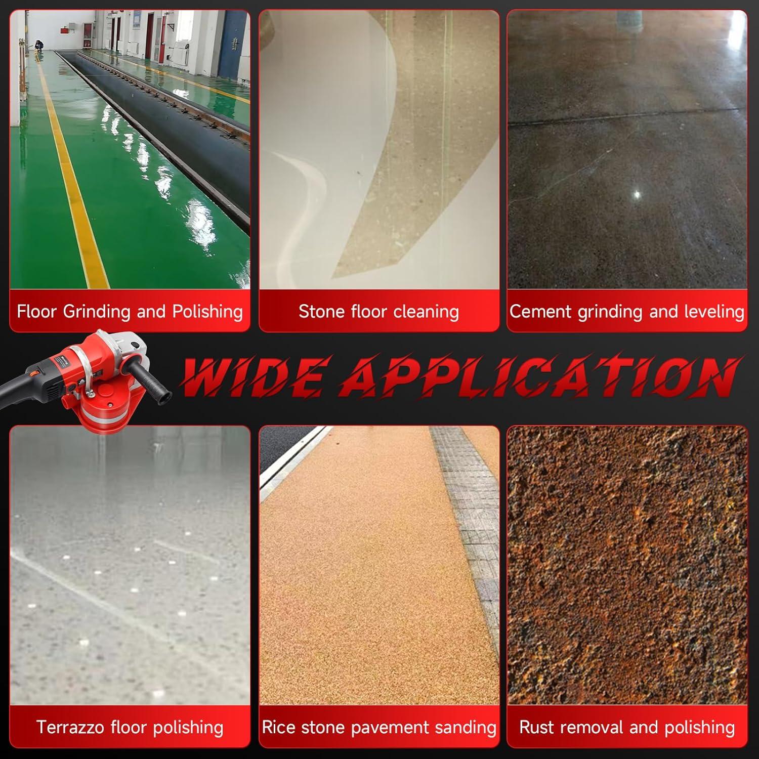 Máquina Pulidora Eléctrica HTAXSCC 2800W 3 Ruedas Diamante