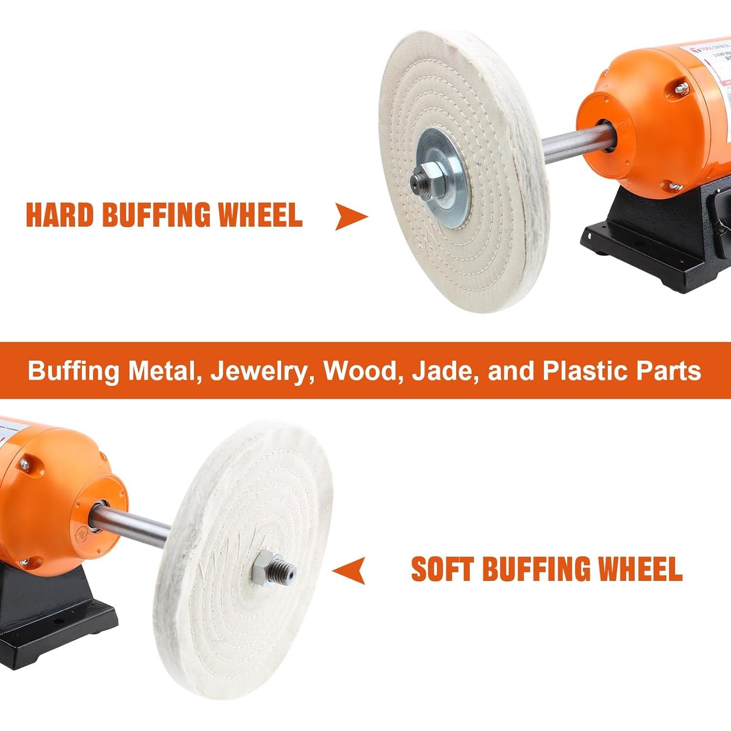 Pulidora de Banco T TOOLSPACE 8" para Metal y Joyería