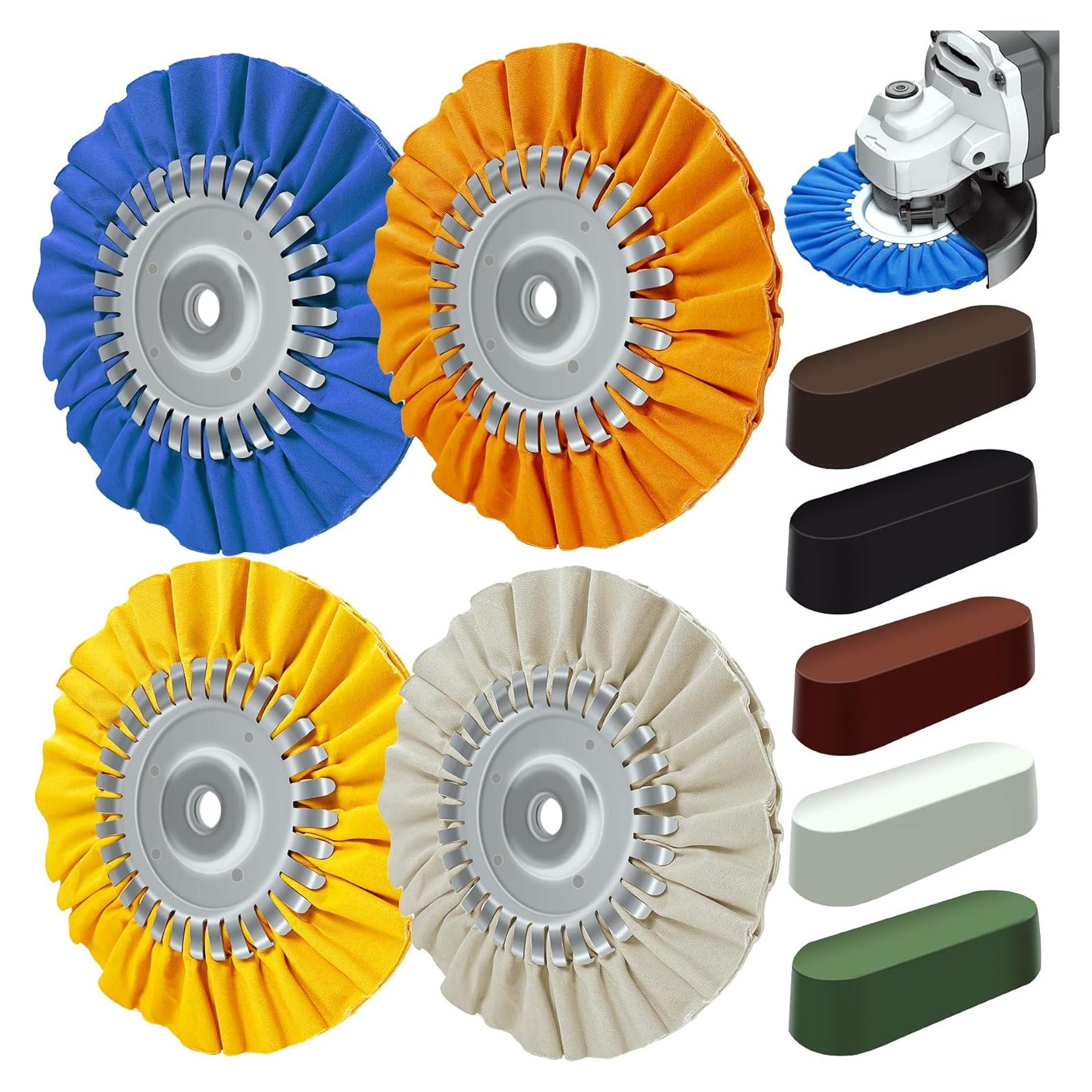 Kit de Pulido de Aluminio 9 Piezas Konvixon 20.32 cm