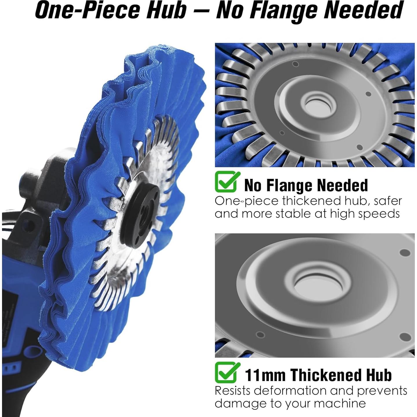 Kit de Pulido de Aluminio 9 Piezas Konvixon 20.32 cm