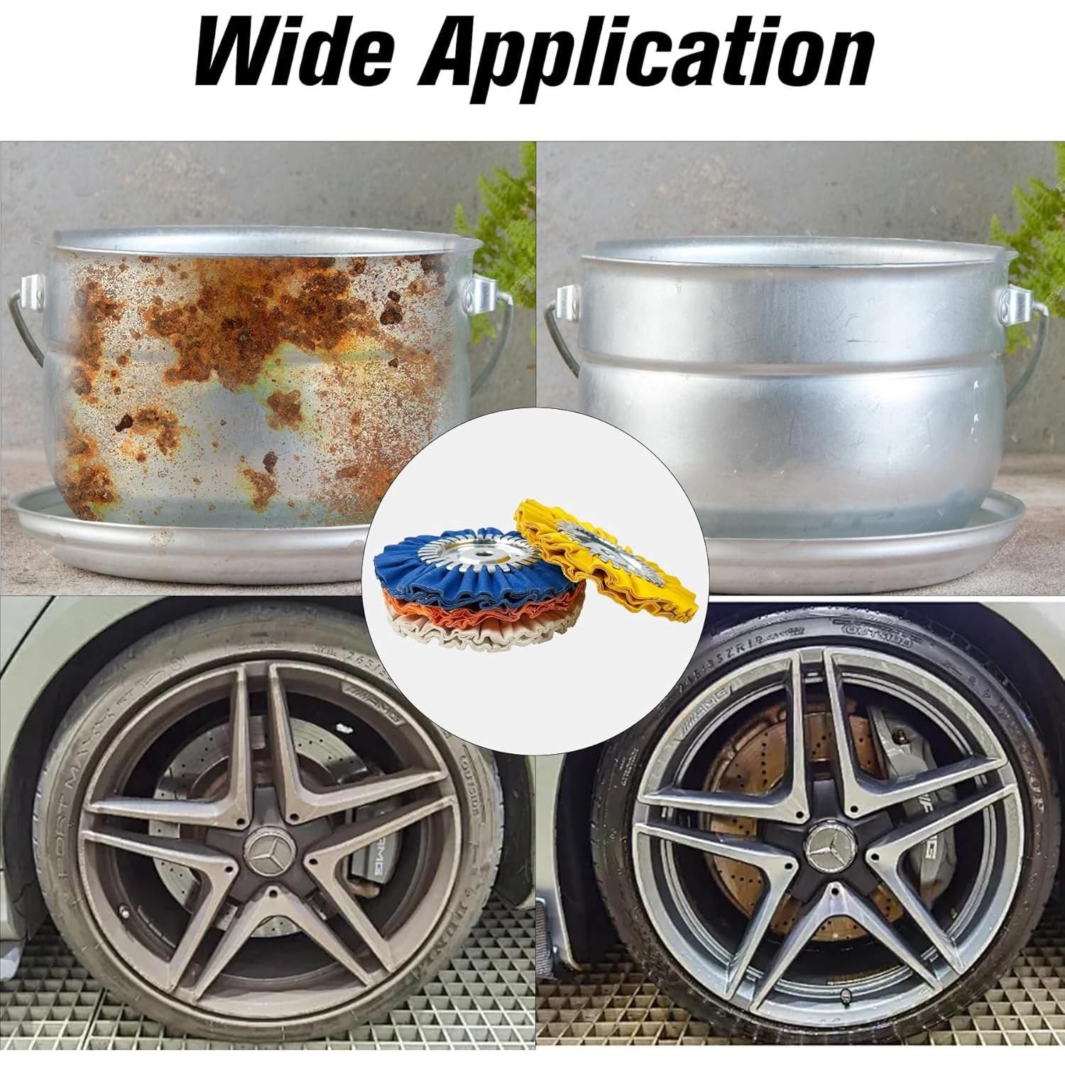 Kit de Pulido de Aluminio 9 Piezas Konvixon 20.32 cm