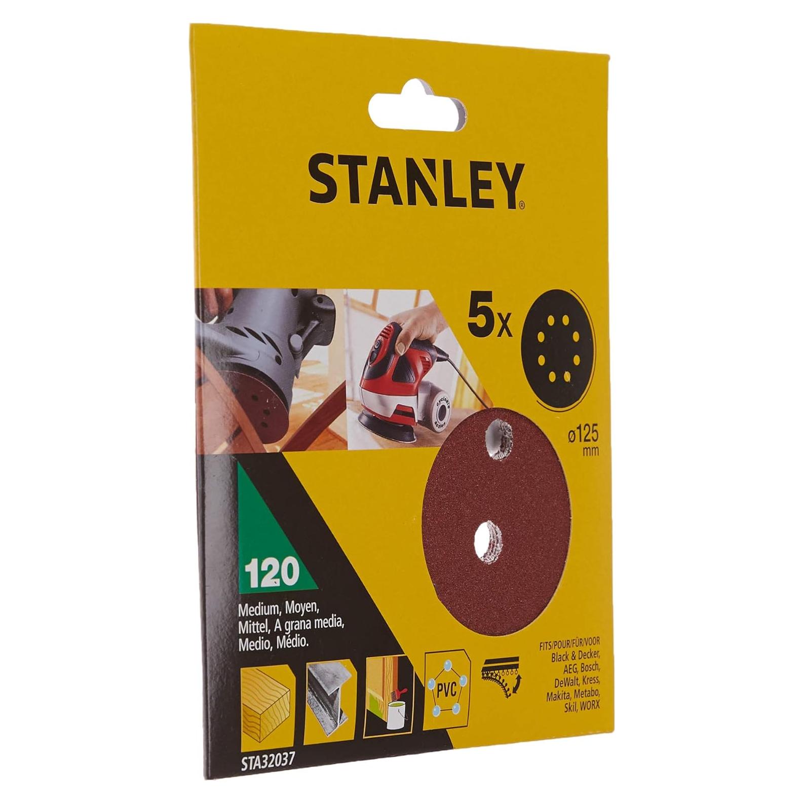 Discos de Lijado STANLEY STA32037-XJ 125 mm Grano 120