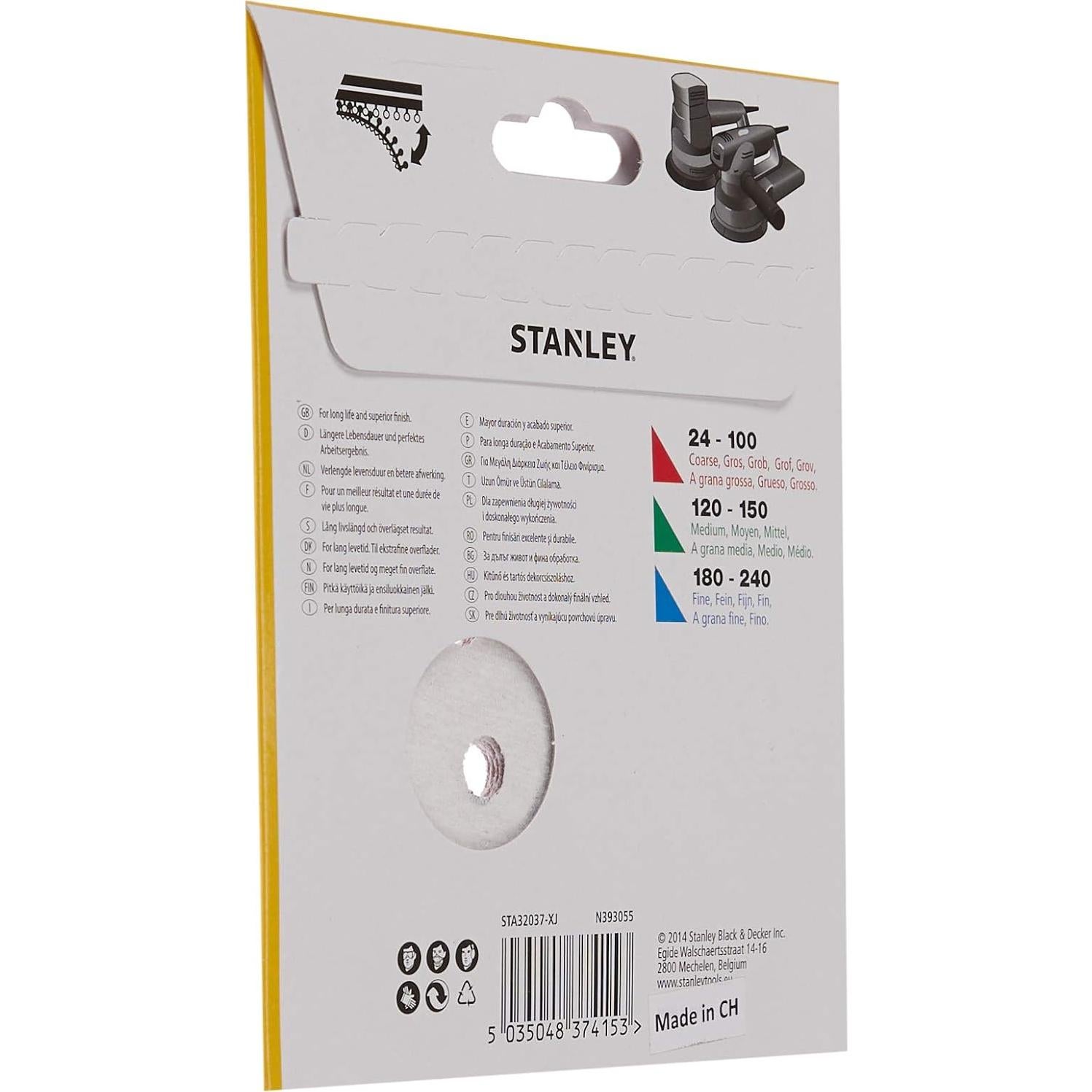 Discos de Lijado STANLEY STA32037-XJ 125 mm Grano 120