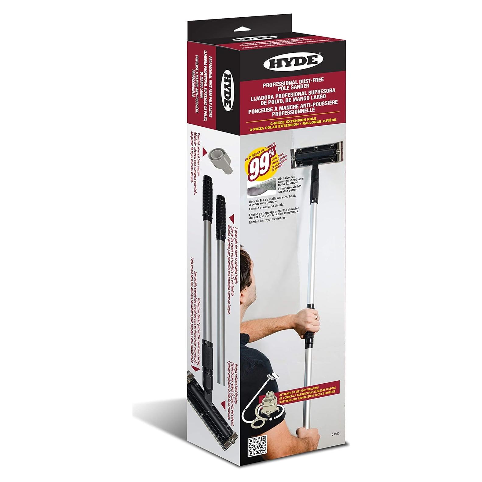 Lijadora de Poste Profesional Hyde 09180 Sin Polvo 71-142 cm