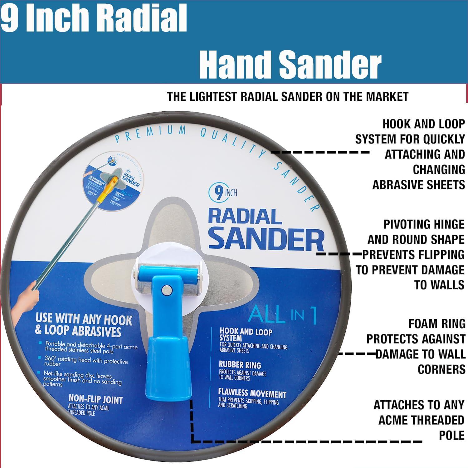 Lijadora Manual Radial Tonmp 9 Pulgadas para Yeso
