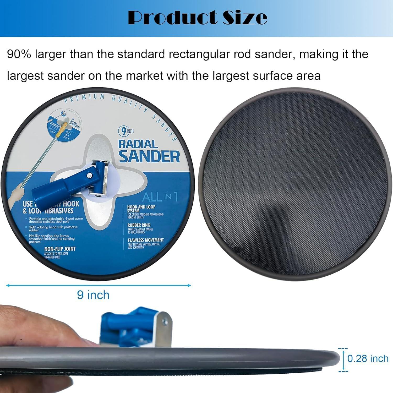 Lijadora Manual Radial Tonmp 9 Pulgadas para Yeso