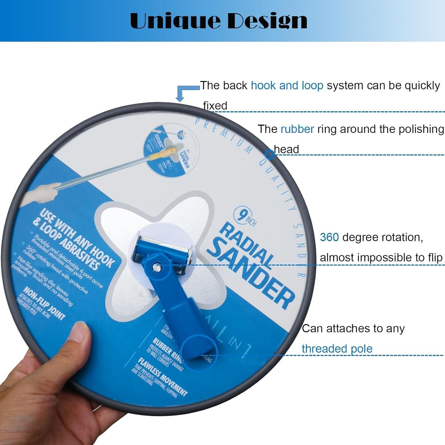 Lijadora Manual Radial Tonmp 9 Pulgadas para Yeso