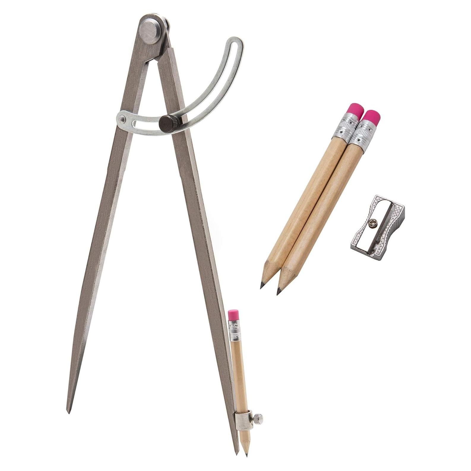 Compás de Carpintería ALLY 30.48 cm con Lápices y Sacapuntas