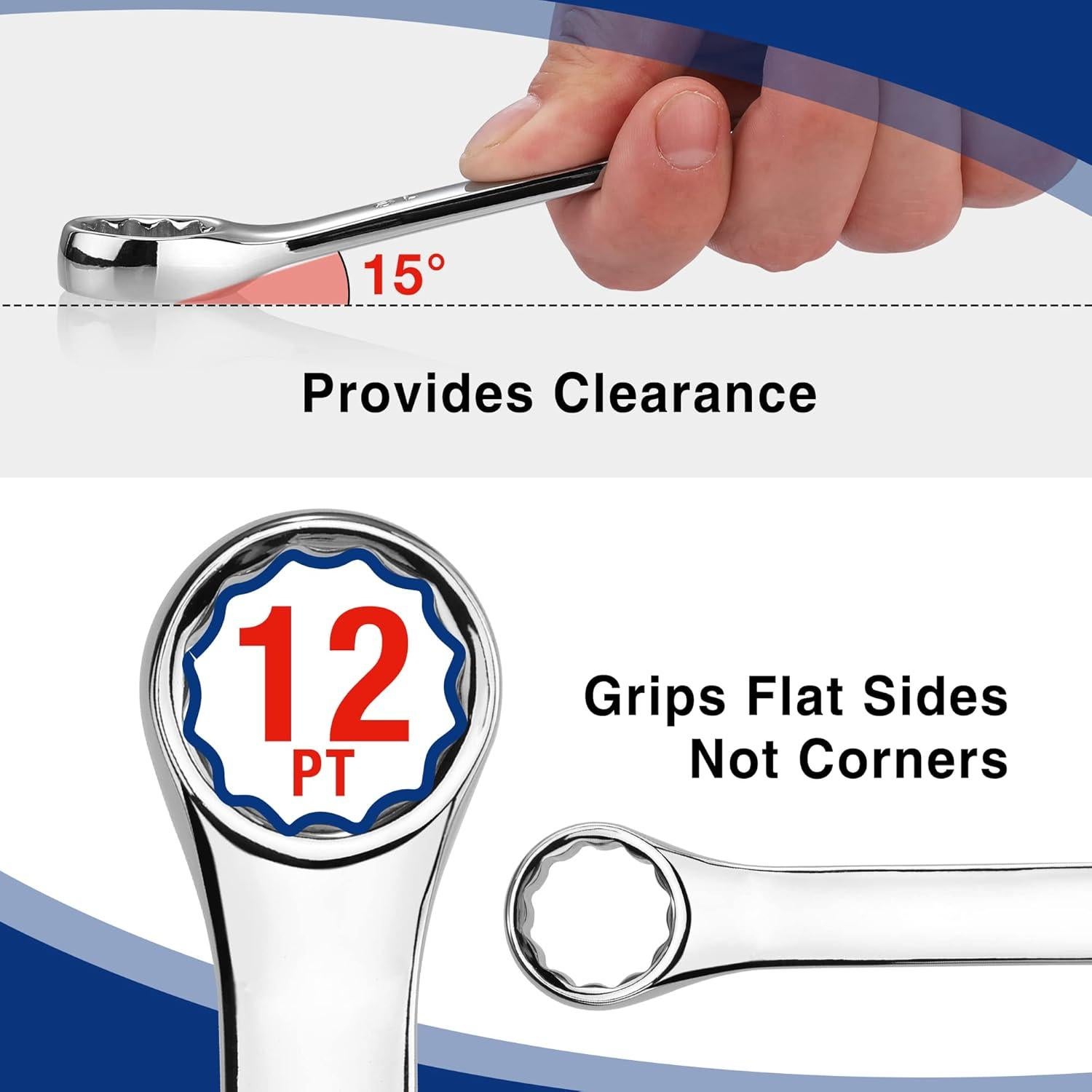 Juego de Llaves Combinadas WORKPRO 32 Piezas Acero Cr-V