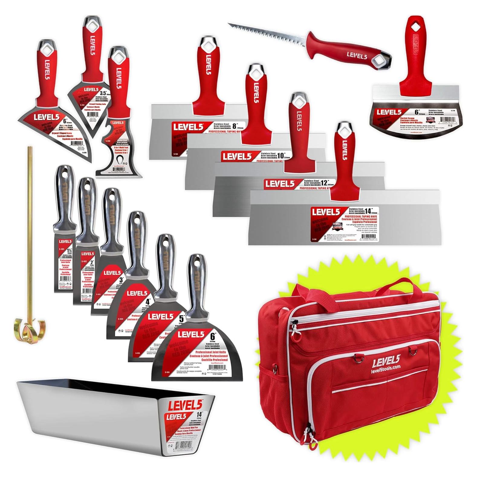 Juego de Herramientas de Mano LEVEL5 5-683 para Paneles de Yeso