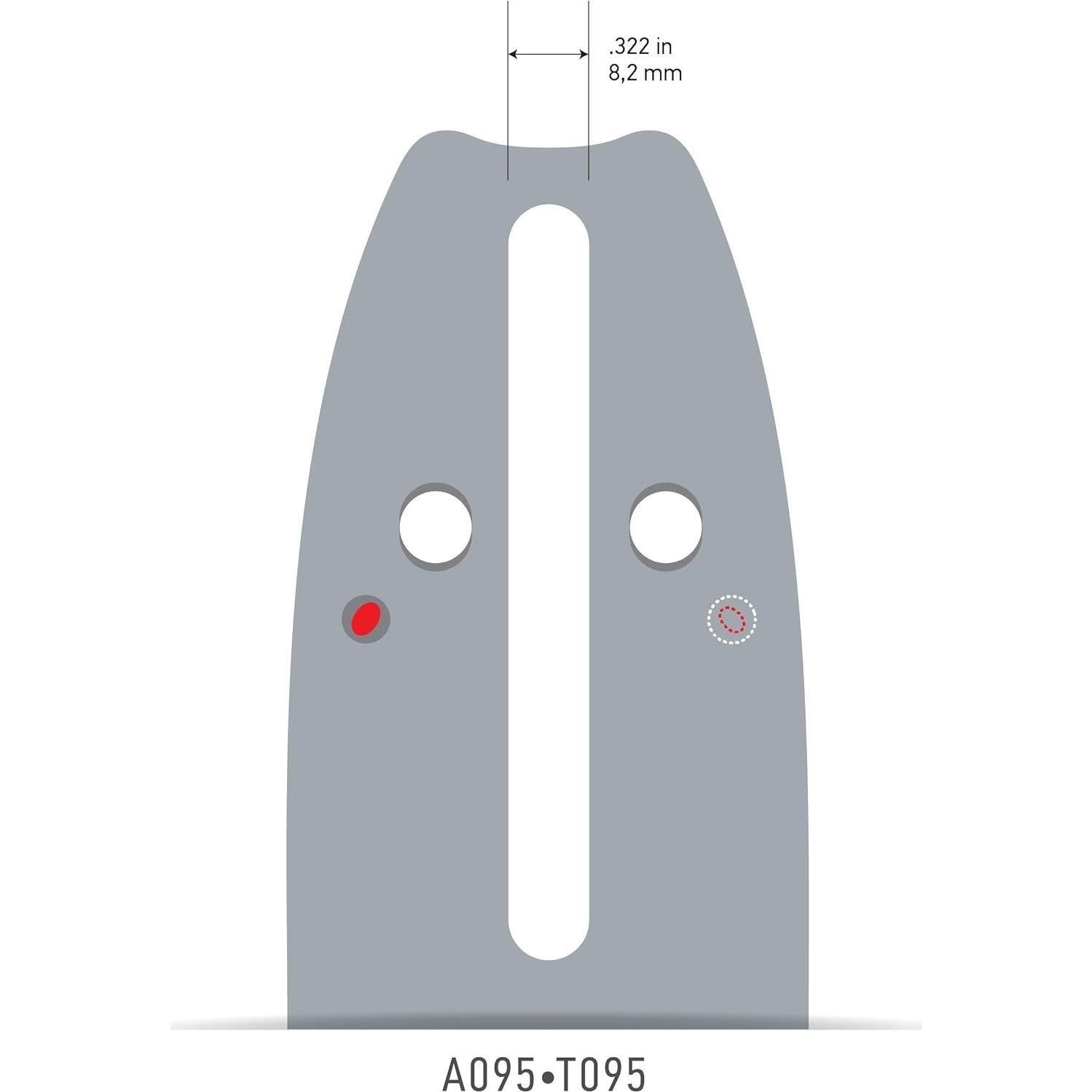 Barra Doble Guard Oregon 140SDEA095 35.56 cm .050" 3/8" Pitch