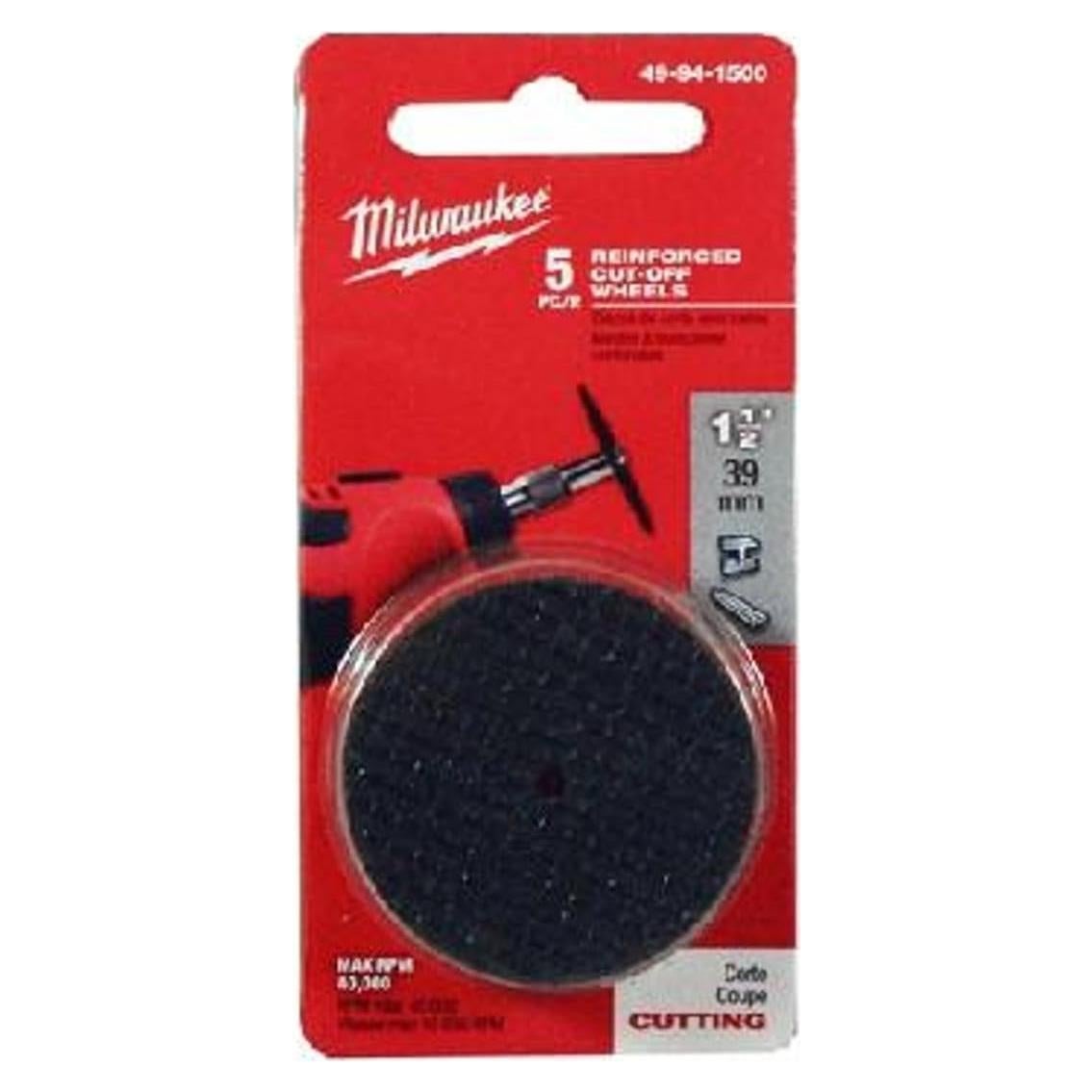 Ruedas de Corte Reforzadas Milwaukee 49-94-1500 3.81cm