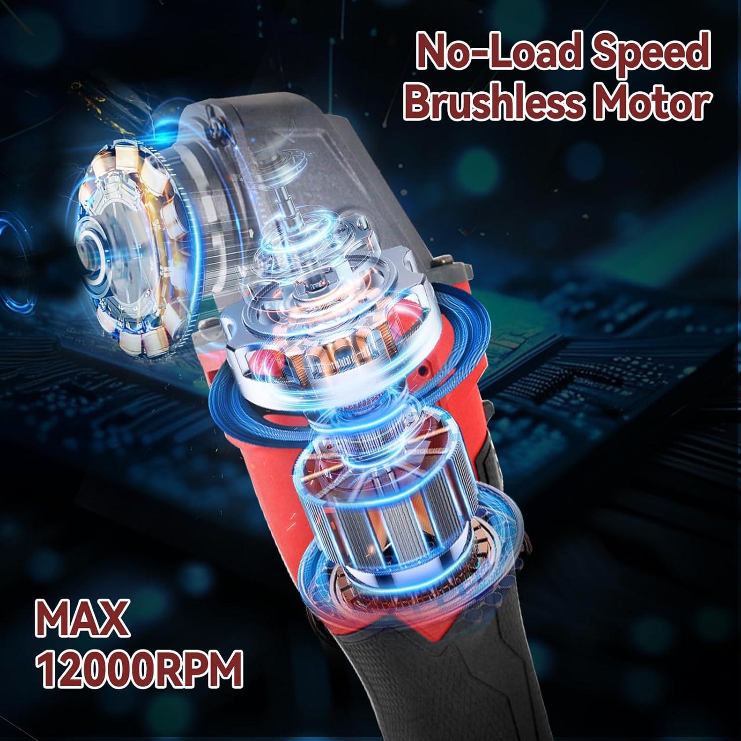 Amoladora Angular Inalámbrica Milwaukee 18V 125mm 12000RPM