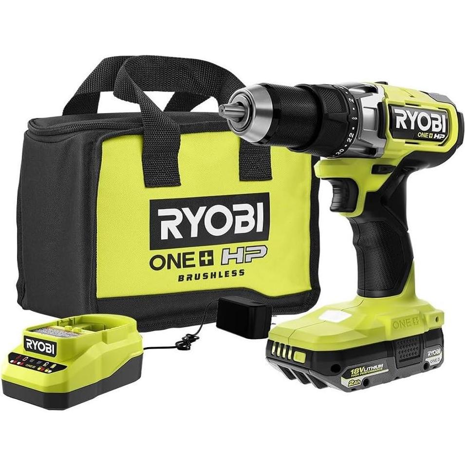 Kit Taladro Atornillador Inalámbrico RYOBI 18V 2Ah 2100 RPM