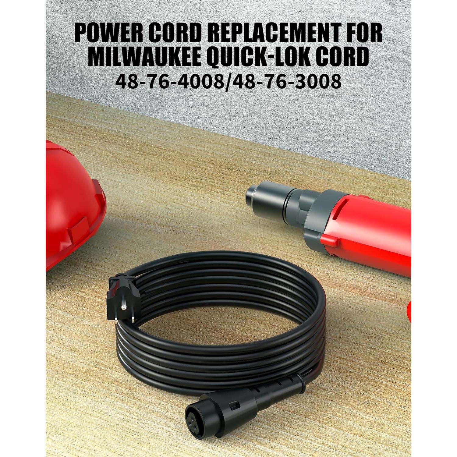 Cable de Alimentación WUKUR 5.03m para Milwaukee Quick Lock