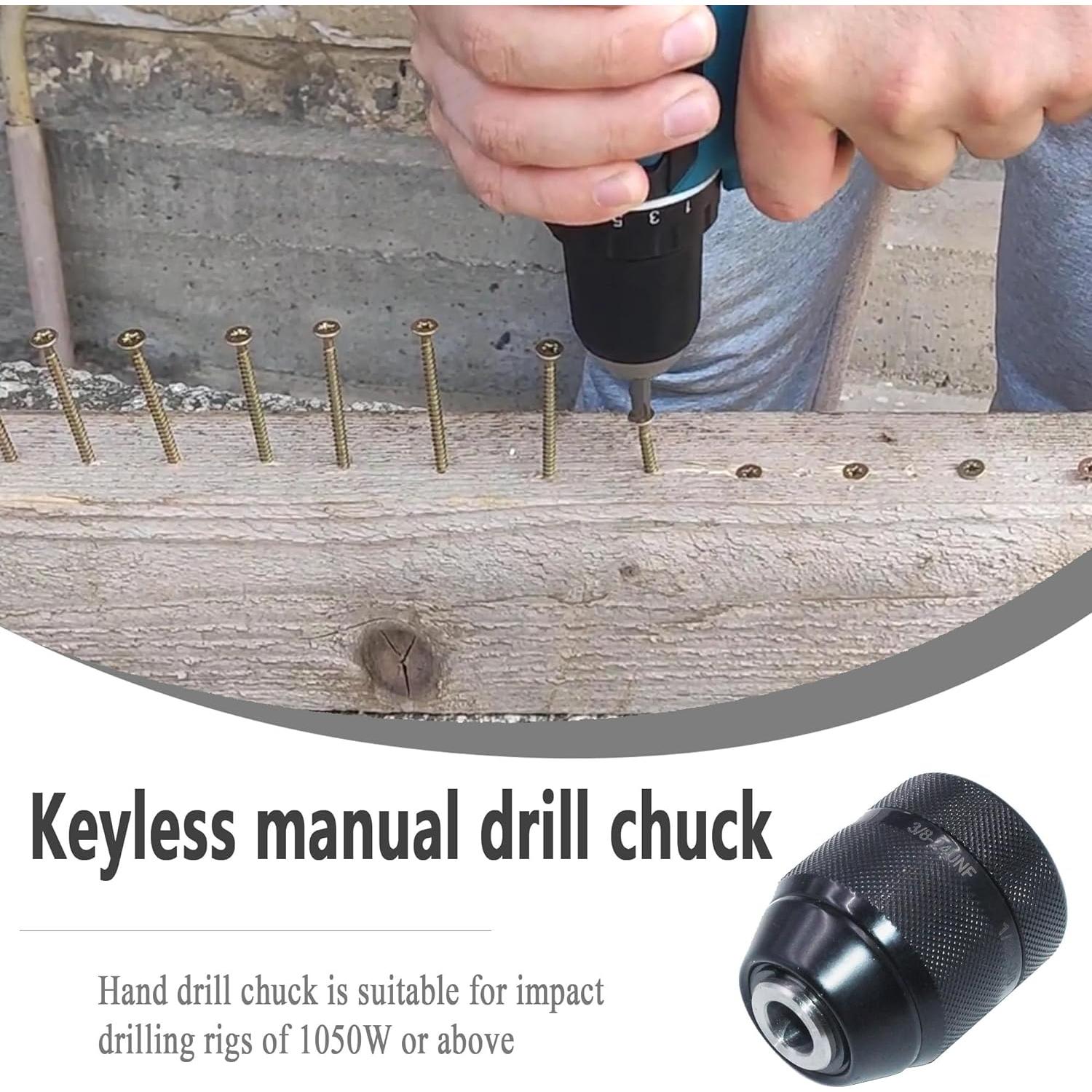 Mandril Sin Llave 3/8" Follde para Brocas 0.8-10mm