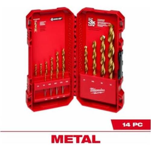 Juego de Brocas de Titanio Milwaukee 14 Piezas 48-89-0011