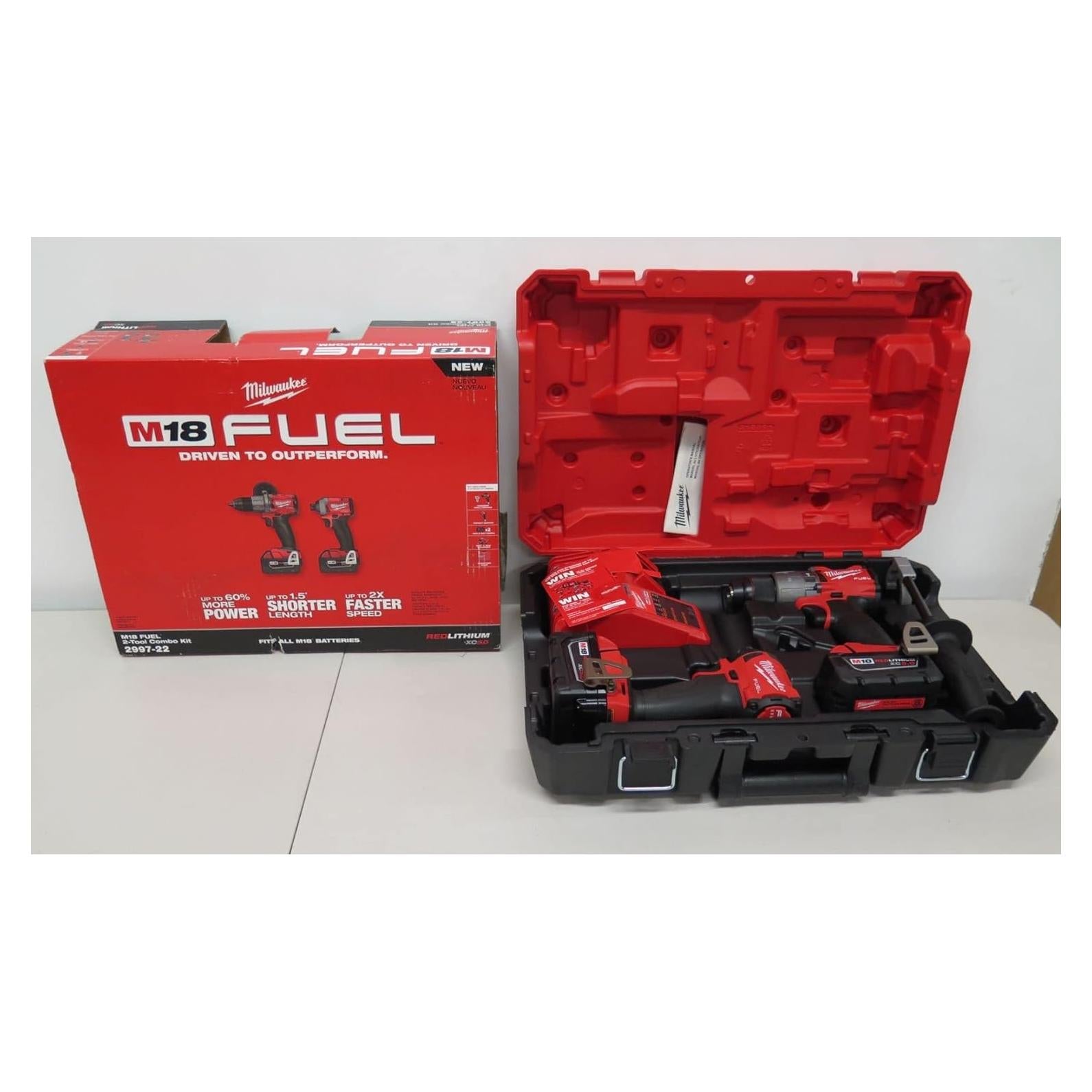 Kit Taladro Percusión y Destornillador Milwaukee 2997-22 7.31kg