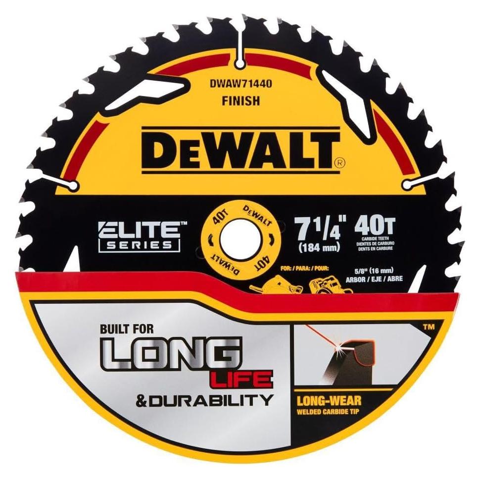 Disco de Corte DEWALT DWAW71440 40T 18.42 cm Carburo