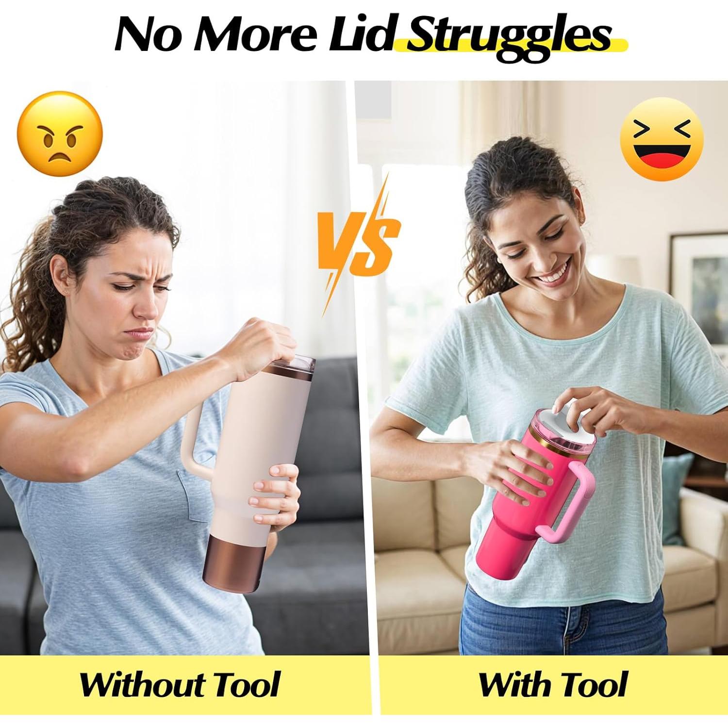 Abridor de Tapas Stanley Cup - Herramienta Ergonómica 567/850 ml